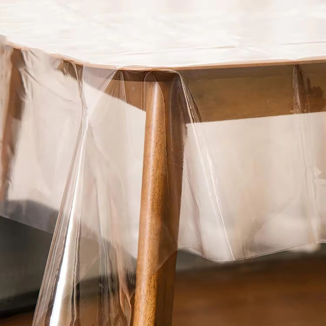 PVC Crystal Clear Tablecloth Protector