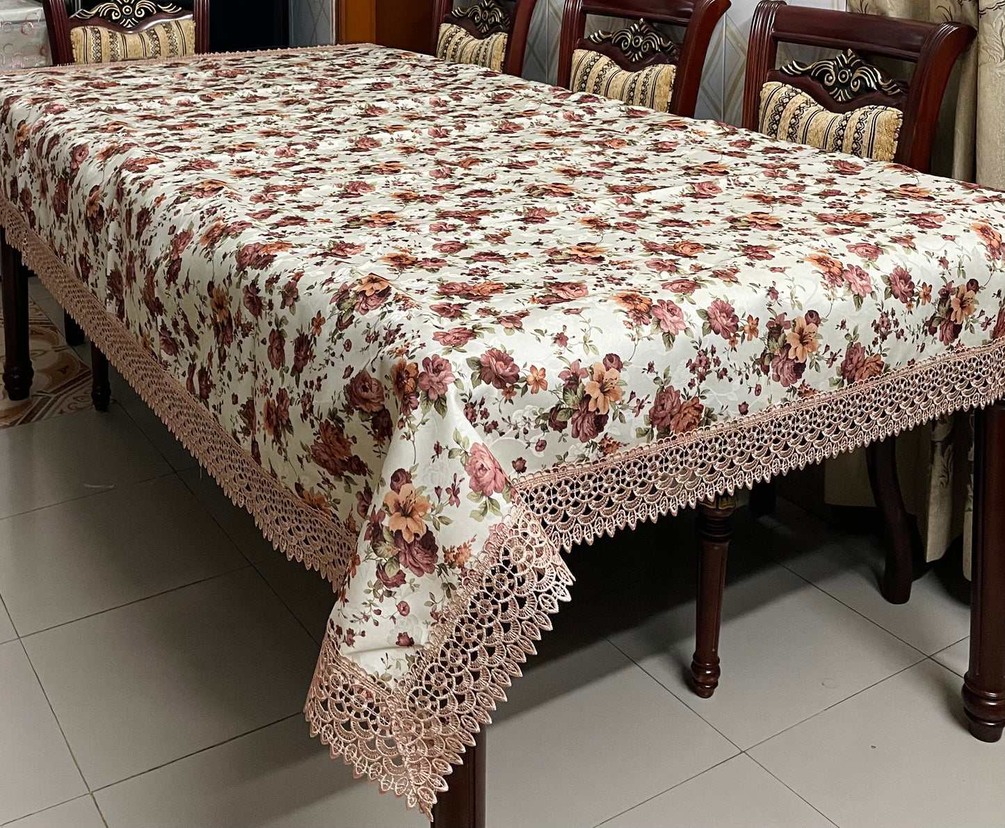 Colorful Floral Printed Tablecloth
