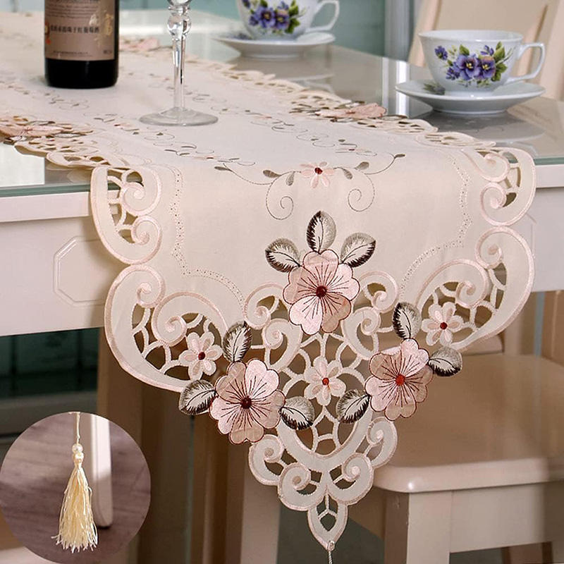 Luxurious New Embroidered Table Runner Set