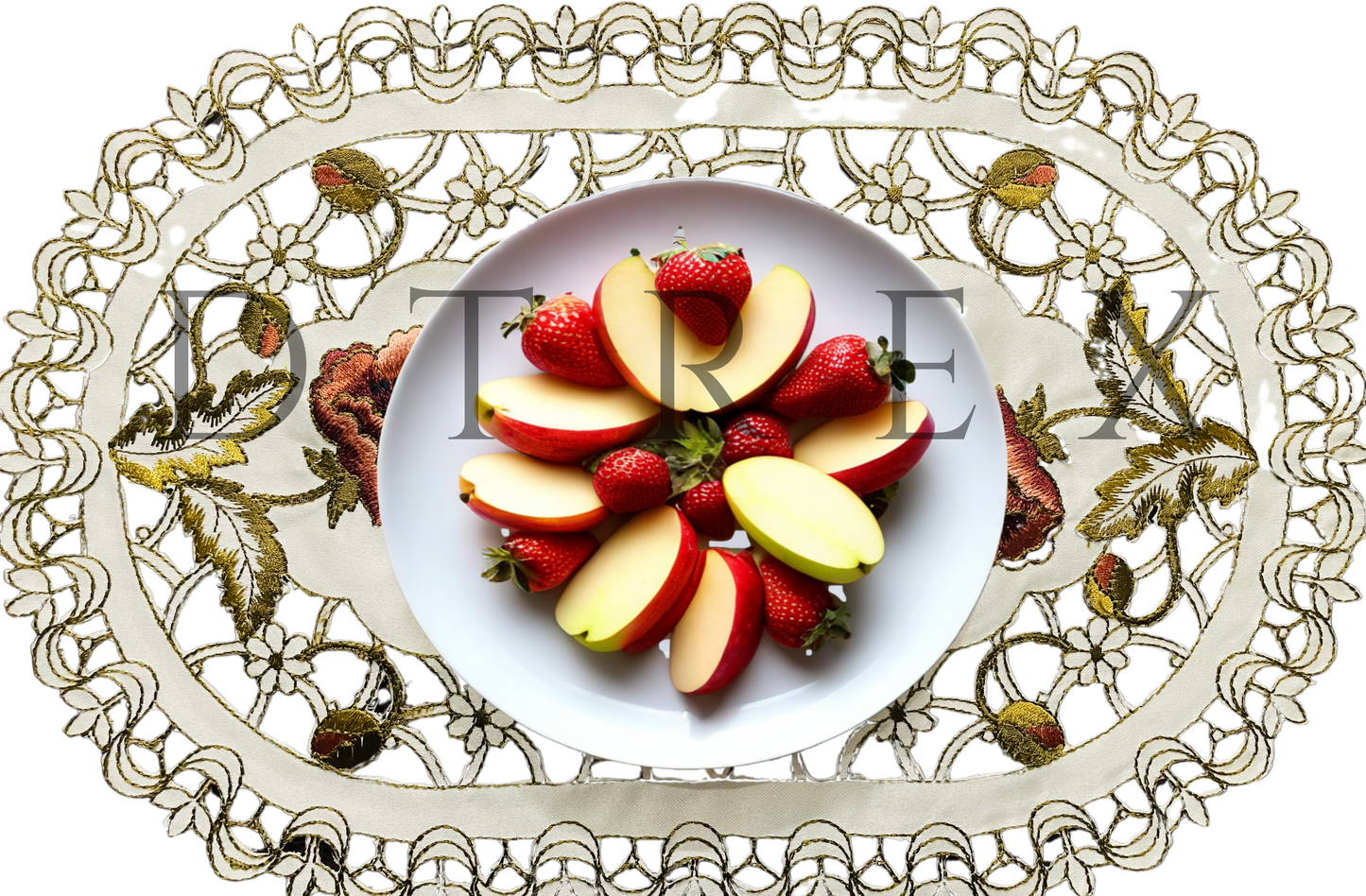 Luxurious Floral Embroidered Table Runner Set