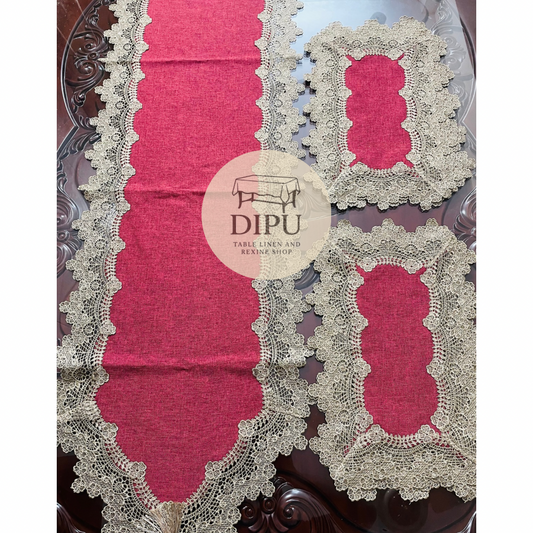 American Classic Openwork Table Runner Set